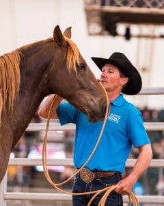 TWOTH competitor with his brumby