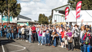 Crowd waiting to get into EQUITANA Melbourne 2018
